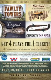 Four one-act plays: Fawlty Towers, Fourteen, Legend and The Bear poster